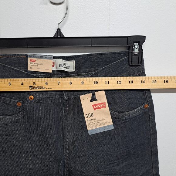 Levi's 550 Relaxed Fit Boys Size 14 Regular 27x27 Gray Jeans Humboldt Wash NWT - Picture 10 of 10